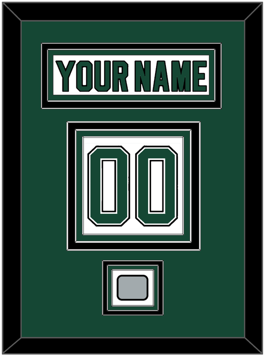Dallas Nameplate & Number (Back) With Stanley Cup Champions Patch - Home White (1994-1999) - Premier Tier 2