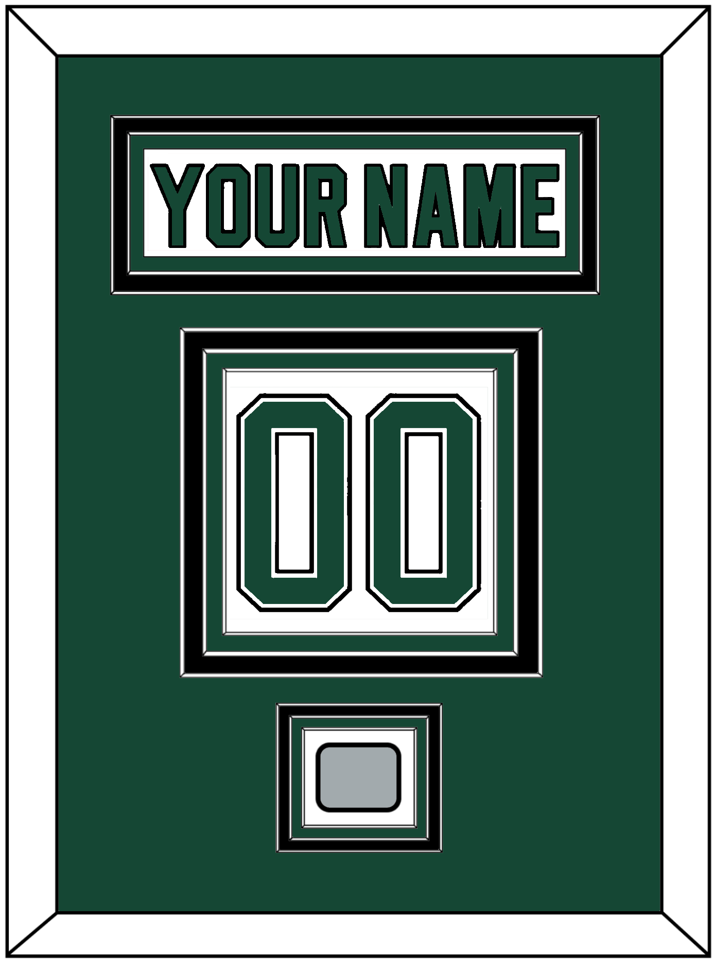 Dallas Nameplate & Number (Back) With Stanley Cup Finals Patch - Home White (1994-1999) - Premier Tier 2
