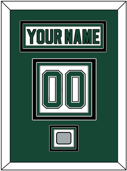 Dallas Nameplate & Number (Back) With Stanley Cup Finals Patch - Home White (1994-1999) - Premier Tier 2