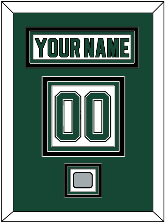 Dallas Nameplate & Number (Back) With Stanley Cup Finals Patch - Home White (1994-1999) - Premier Tier 2