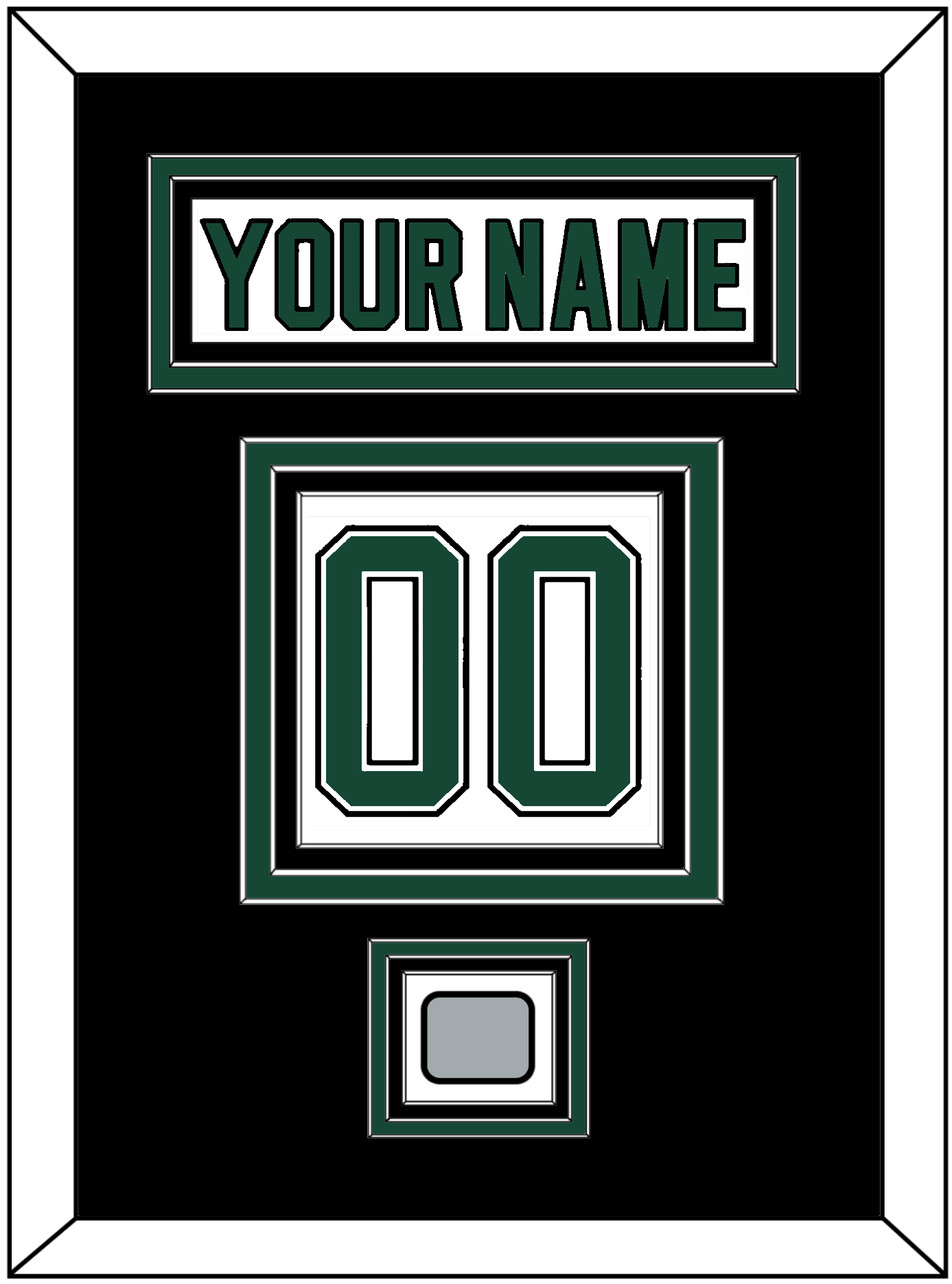 Dallas Nameplate & Number (Back) With Stanley Cup Champions Patch - Home White (1994-1999) - Premier Tier 1