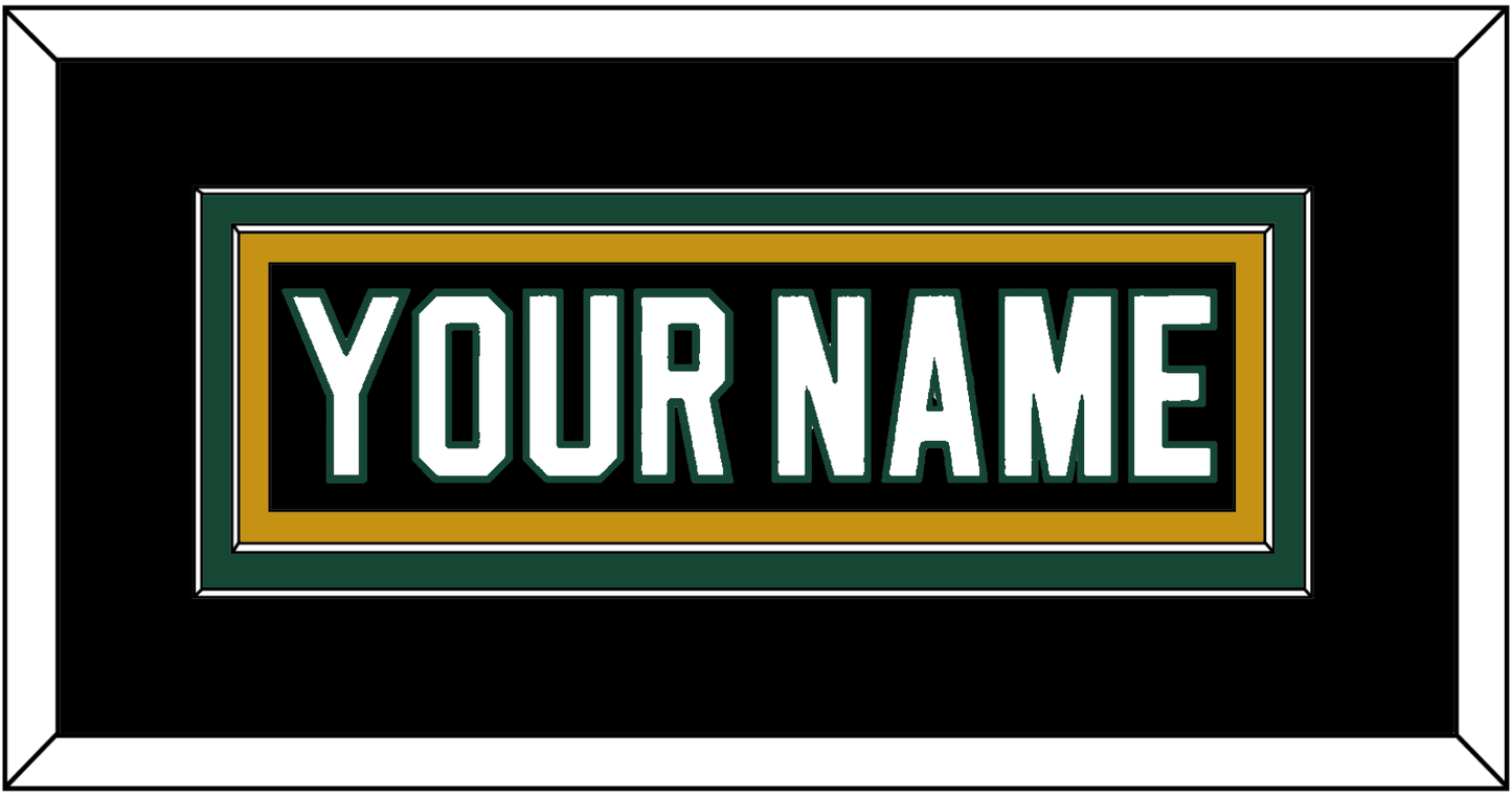 Dallas Nameplate - Road Black (1994-1999) - Signature Tier 4