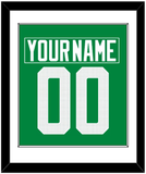 Dallas Nameplate & Number (Back) Combined - Home Green - Single Mat 1