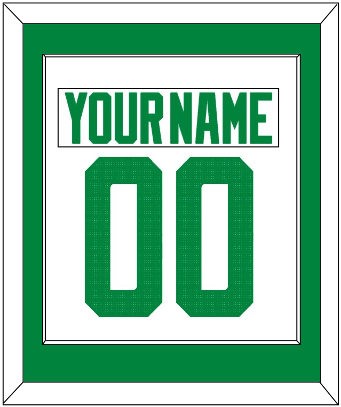 Dallas Nameplate & Number (Back) Combined - Road White - Essential Tier 1