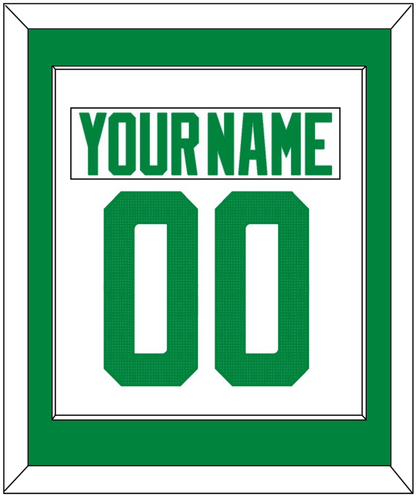 Dallas Nameplate & Number (Back) Combined - Road White - Essential Tier 1