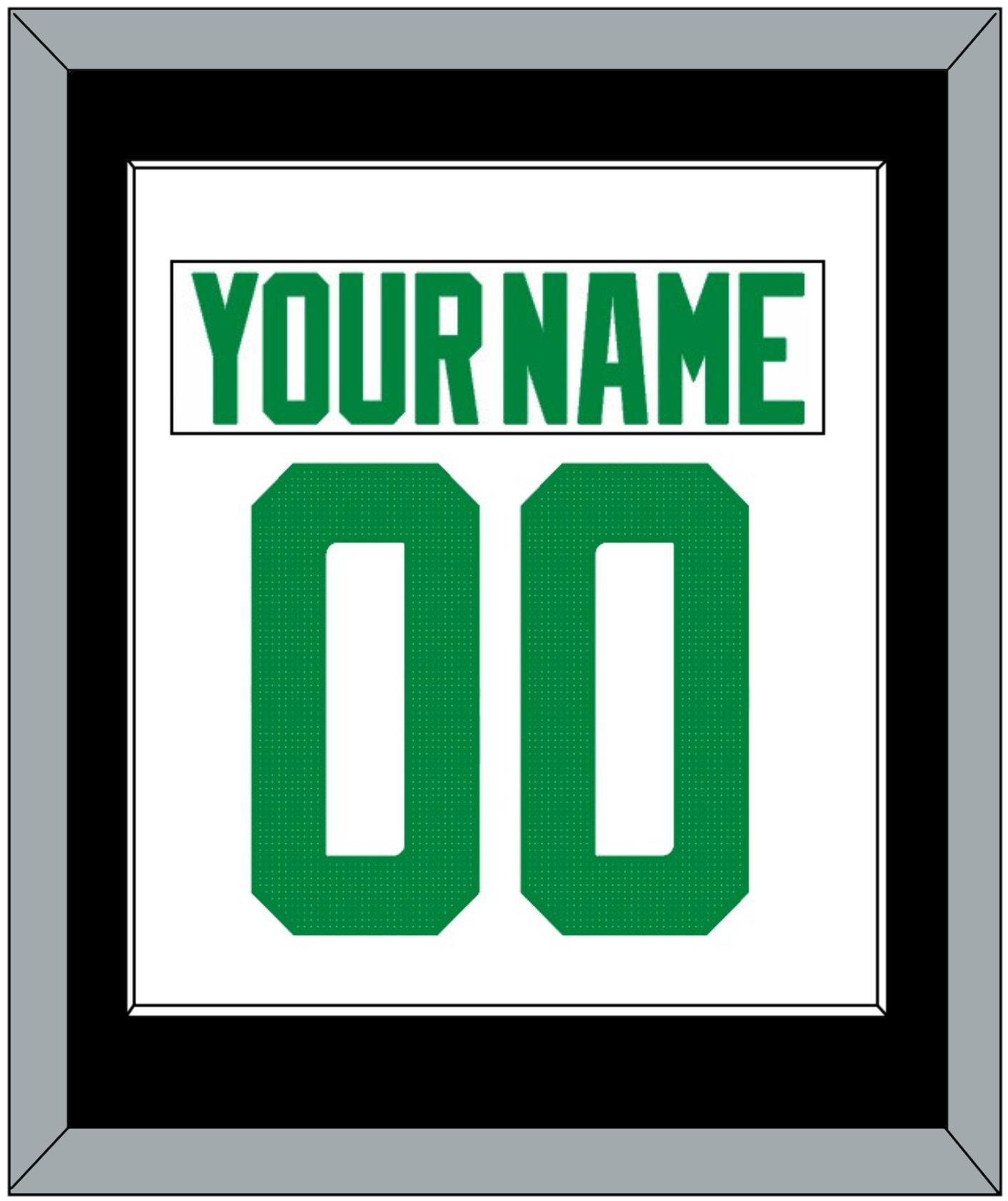 Dallas Nameplate & Number (Back) Combined - Road White - Essential Tier 2