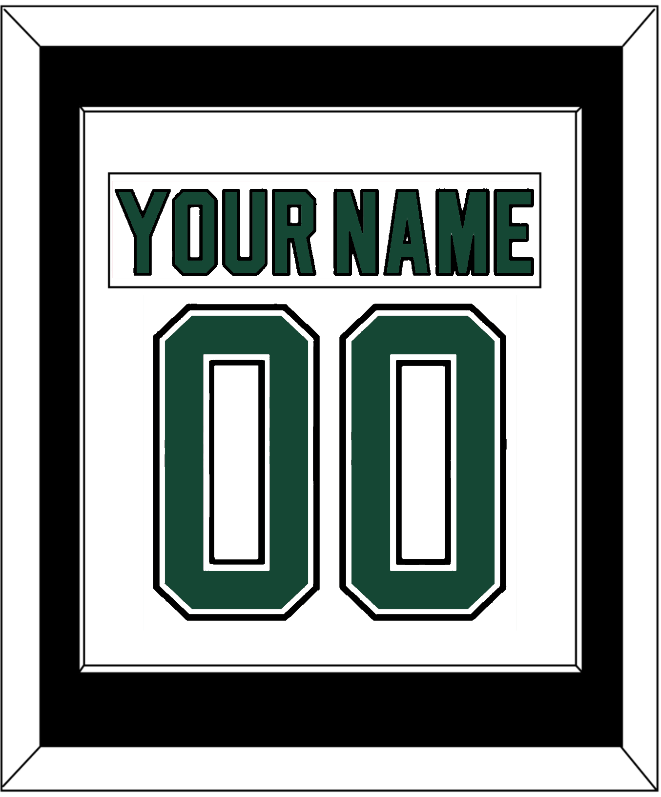 Dallas Nameplate & Number (Back) Combined - Home White (1994-1999) - Essential Tier 2