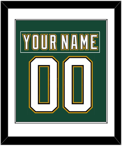 Dallas Nameplate & Number (Back) Combined - Alternate Green (1997-1999) - Essential Tier 1