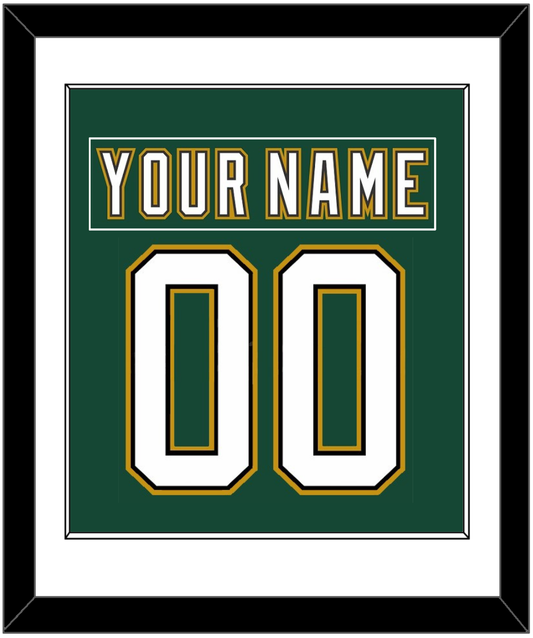 Dallas Nameplate & Number (Back) Combined - Alternate Green (1997-1999) - Essential Tier 1