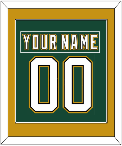 Dallas Nameplate & Number (Back) Combined - Alternate Green (1997-1999) - Essential Tier 2