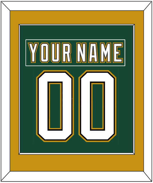 Dallas Nameplate & Number (Back) Combined - Alternate Green (1997-1999) - Essential Tier 2