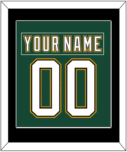 Dallas Nameplate & Number (Back) Combined - Alternate Green (1997-1999) - Essential Tier 3