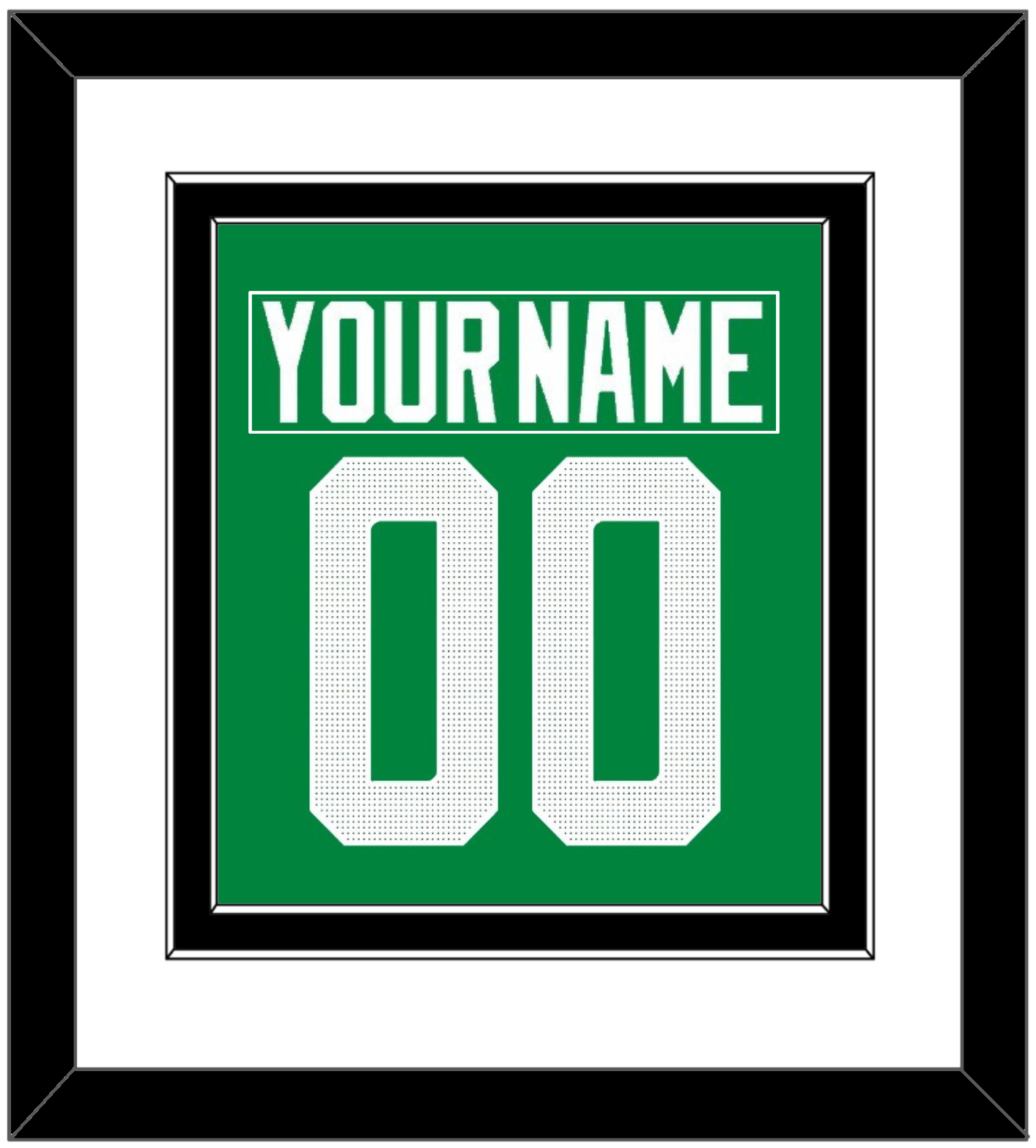 Dallas Nameplate & Number (Back) Combined - Home Green - Signature Tier 1