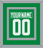 Dallas Nameplate & Number (Back) Combined - Home Green - Double Mat 4