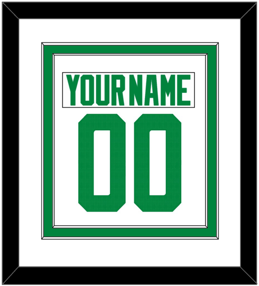 Dallas Nameplate & Number (Back) Combined - Road White - Signature Tier 1