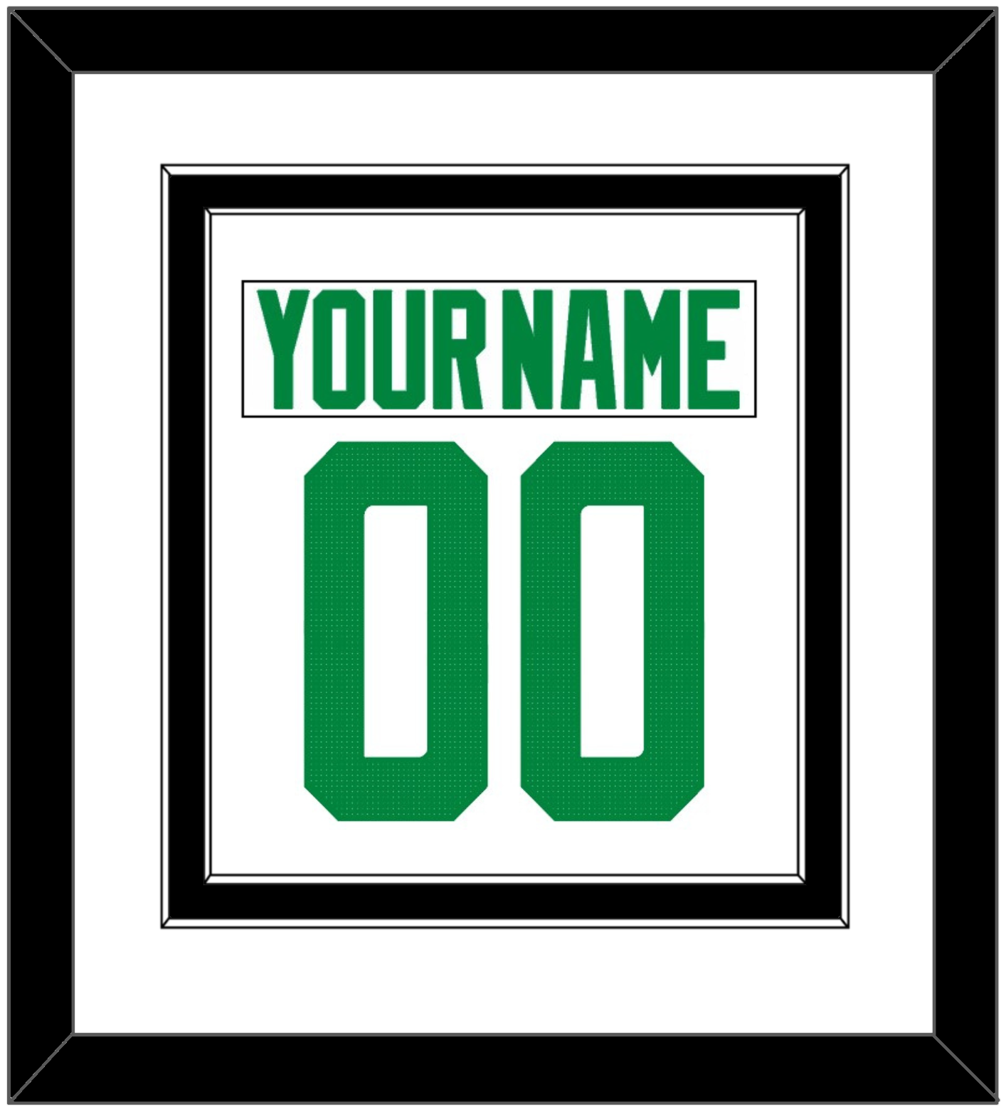 Dallas Nameplate & Number (Back) Combined - Road White - Signature Tier 2