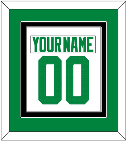 Dallas Nameplate & Number (Back) Combined - Road White - Signature Tier 3