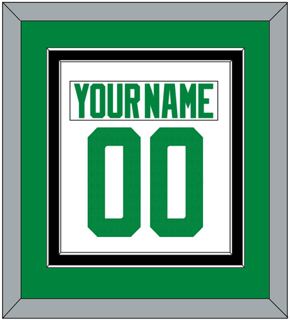 Dallas Nameplate & Number (Back) Combined - Road White - Signature Tier 3