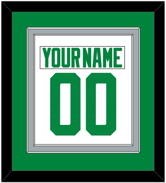 Dallas Nameplate & Number (Back) Combined - Road White - Signature Tier 4