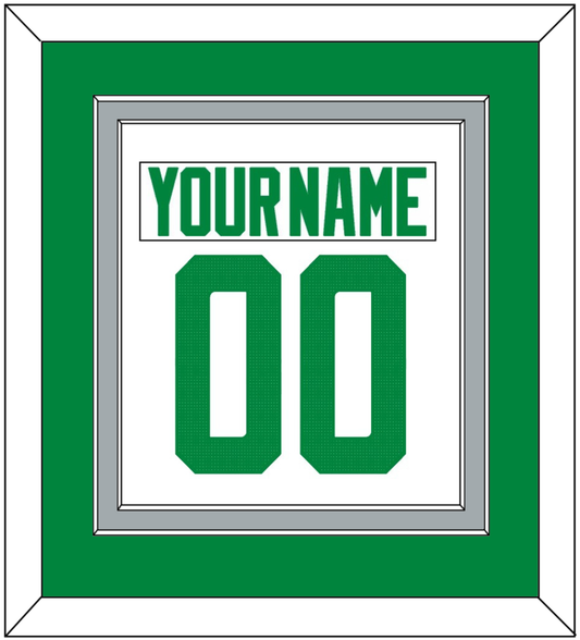 Dallas Nameplate & Number (Back) Combined - Road White - Signature Tier 4