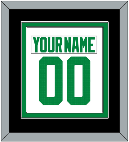 Dallas Nameplate & Number (Back) Combined - Road White - Signature Tier 5