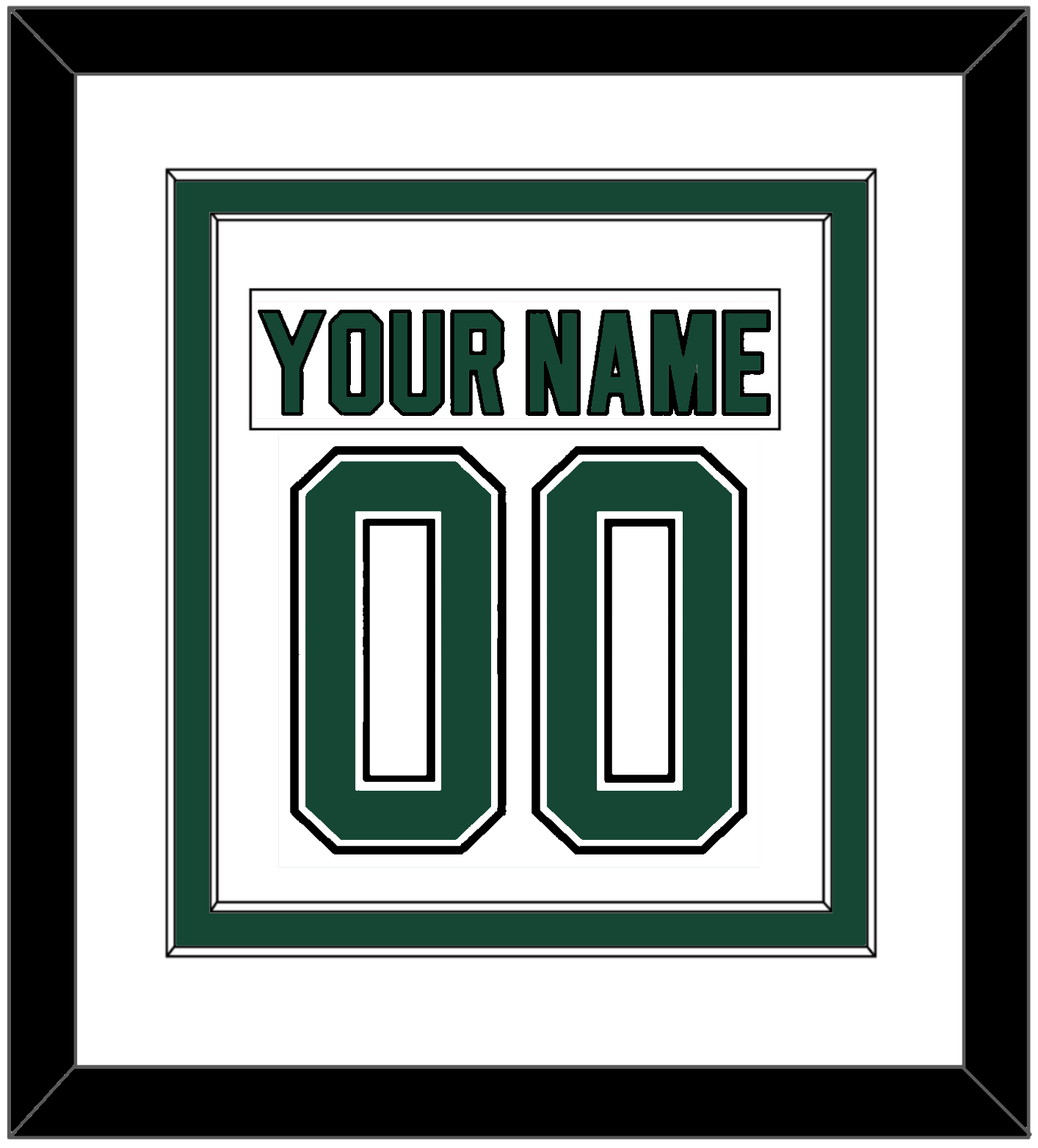 Dallas Nameplate & Number (Back) Combined - Home White (1994-1999) - Signature Tier 1