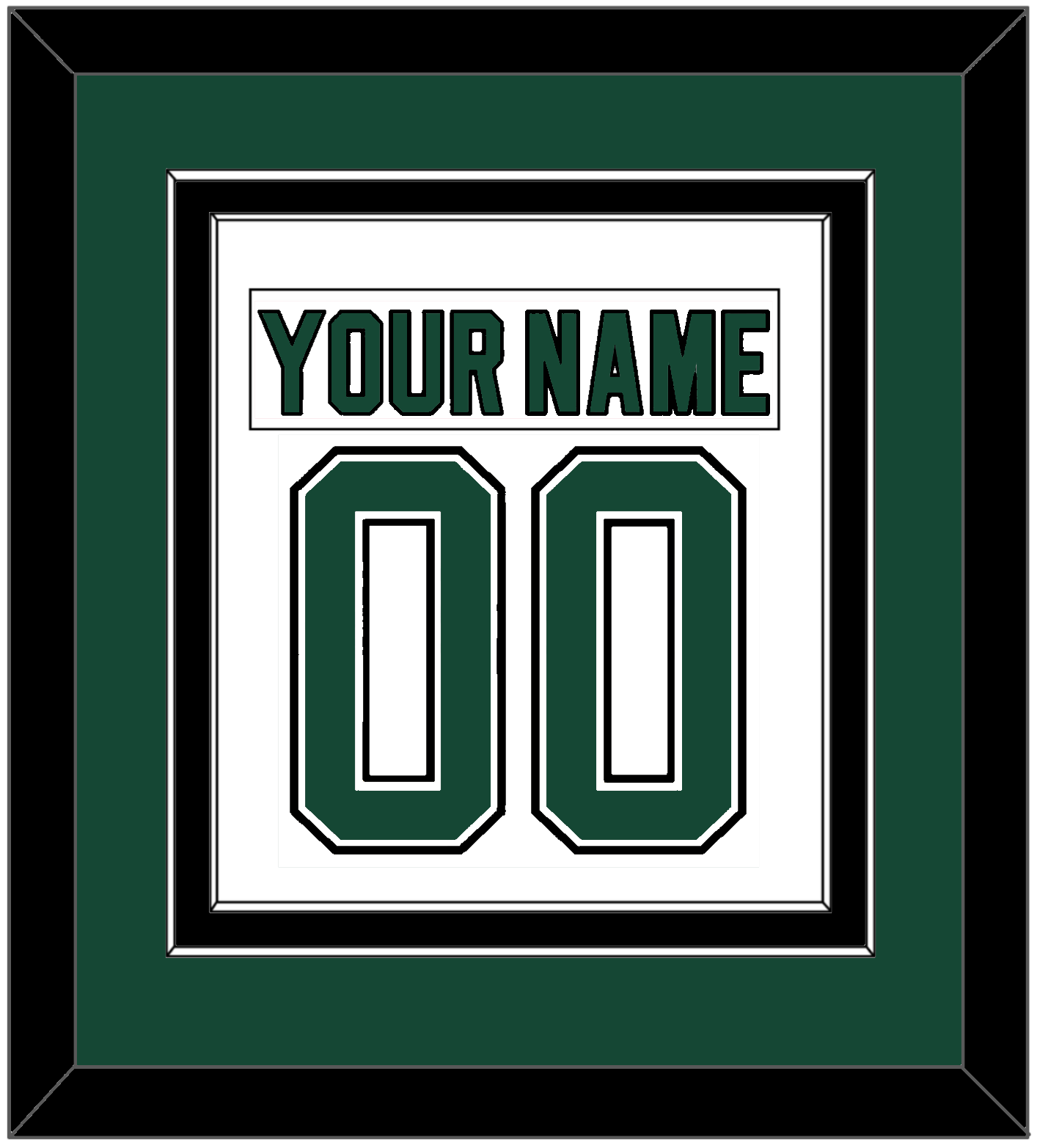 Dallas Nameplate & Number (Back) Combined - Home White (1994-1999) - Signature Tier 2