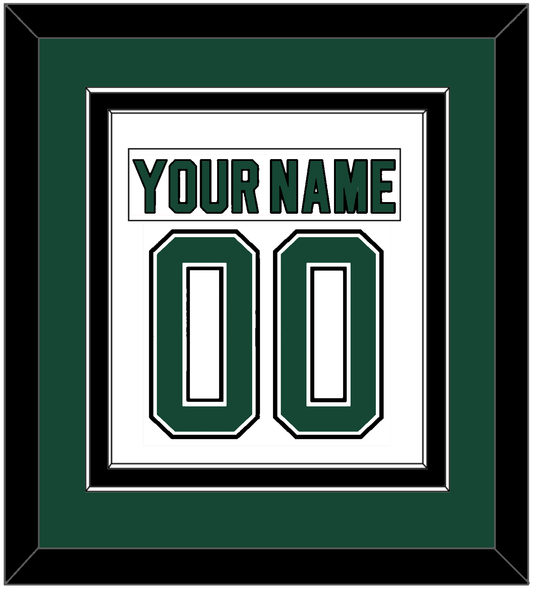 Dallas Nameplate & Number (Back) Combined - Home White (1994-1999) - Signature Tier 2