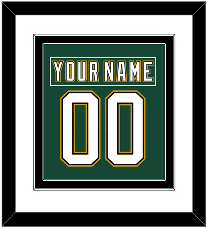 Dallas Nameplate & Number (Back) Combined - Alternate Green (1997-1999) - Signature Tier 1