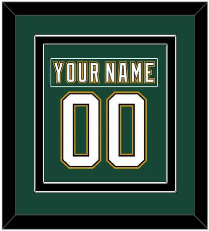 Dallas Nameplate & Number (Back) Combined - Alternate Green (1997-1999) - Signature Tier 3
