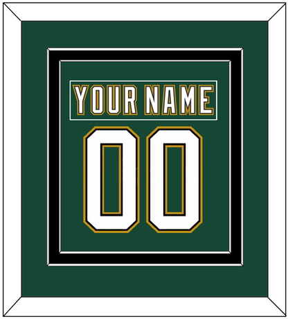 Dallas Nameplate & Number (Back) Combined - Alternate Green (1997-1999) - Signature Tier 3