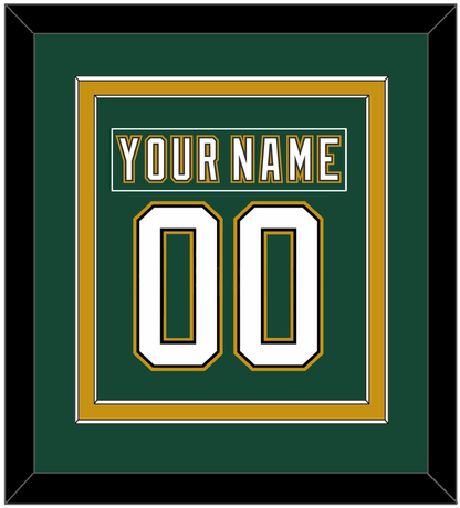 Dallas Nameplate & Number (Back) Combined - Alternate Green (1997-1999) - Signature Tier 4