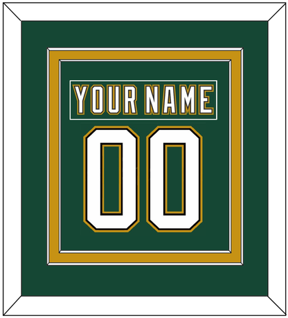 Dallas Nameplate & Number (Back) Combined - Alternate Green (1997-1999) - Signature Tier 4