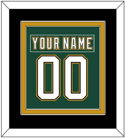 Dallas Nameplate & Number (Back) Combined - Alternate Green (1997-1999) - Signature Tier 5