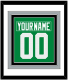 Dallas Nameplate & Number (Back) Combined - Home Green - Triple Mat 1
