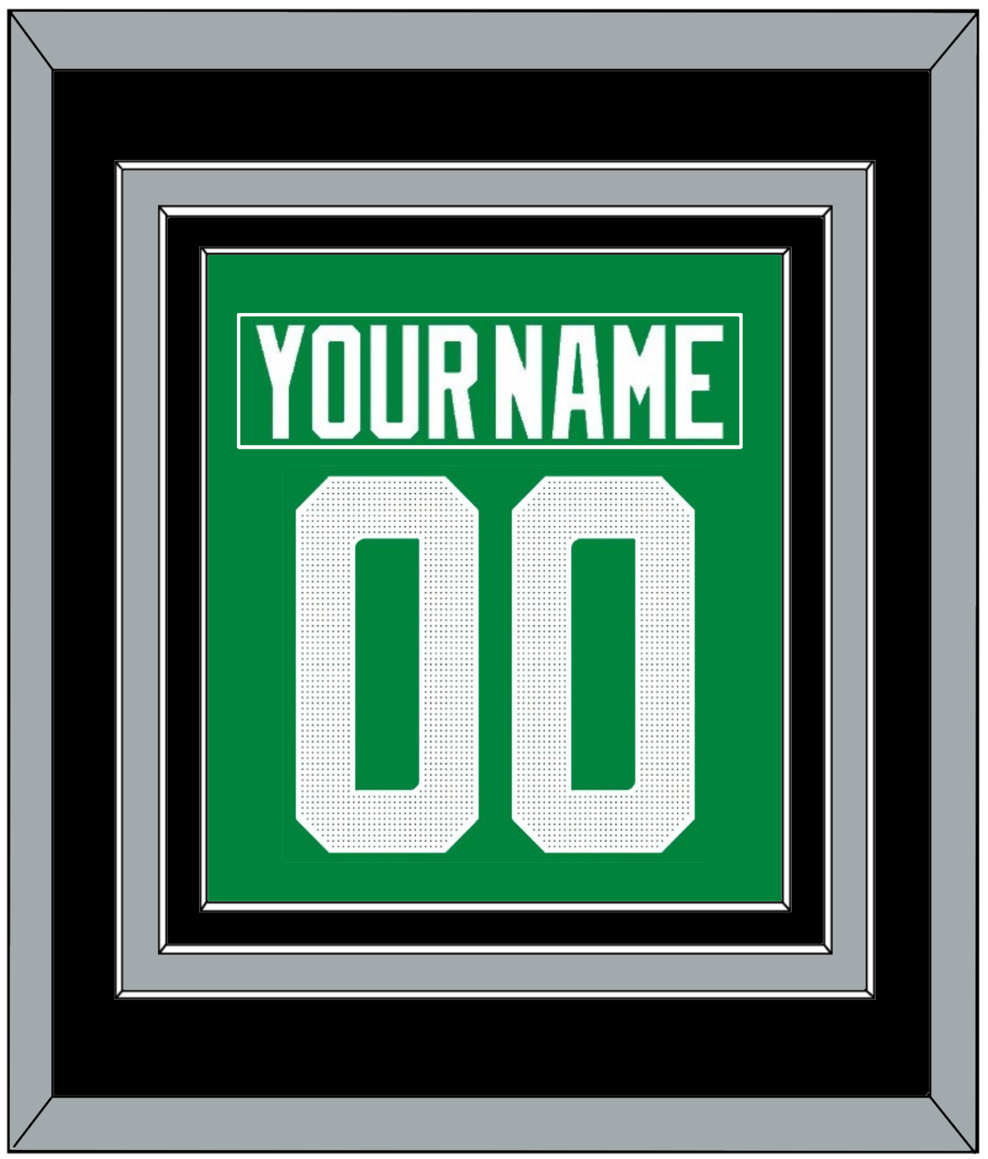 Dallas Nameplate & Number (Back) Combined - Home Green - Premier Tier 5