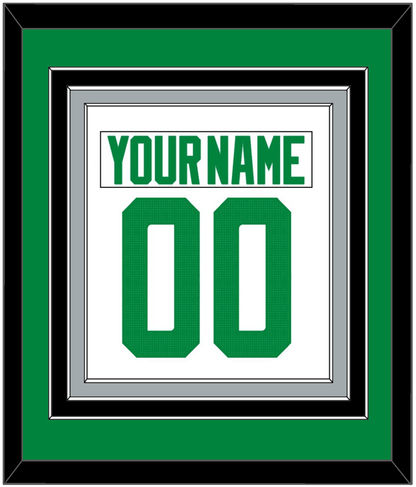 Dallas Nameplate & Number (Back) Combined - Road White - Premier Tier 2