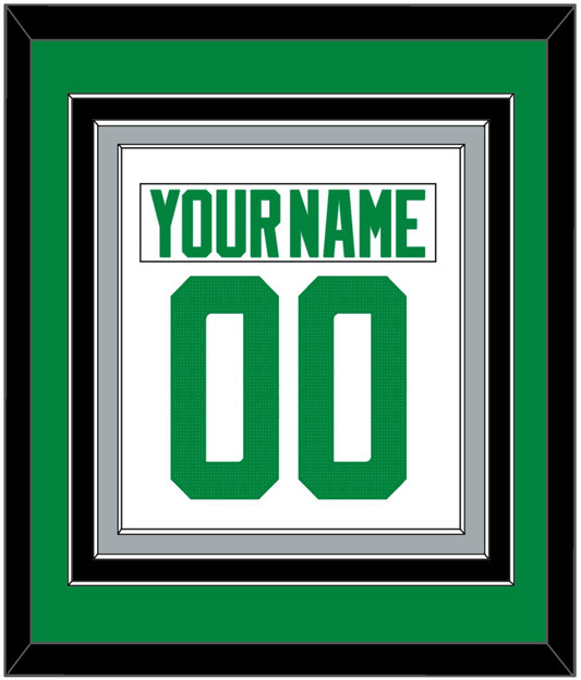 Dallas Nameplate & Number (Back) Combined - Road White - Premier Tier 2