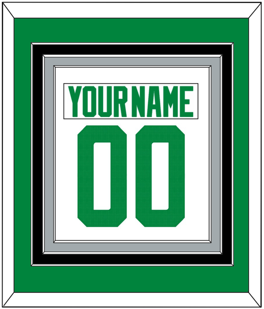 Dallas Nameplate & Number (Back) Combined - Road White - Premier Tier 2