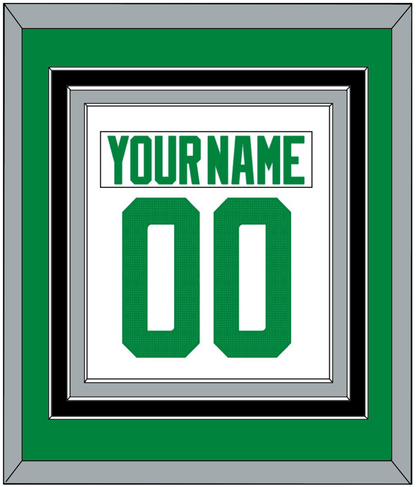 Dallas Nameplate & Number (Back) Combined - Road White - Premier Tier 2