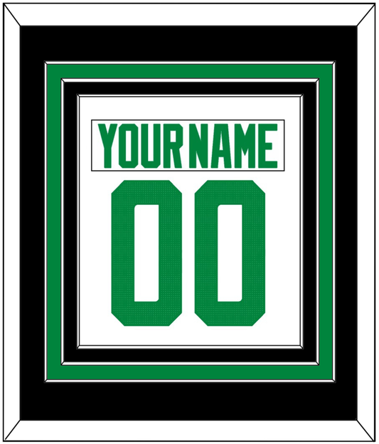 Dallas Nameplate & Number (Back) Combined - Road White - Premier Tier 3