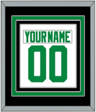 Dallas Nameplate & Number (Back) Combined - Road White - Premier Tier 3