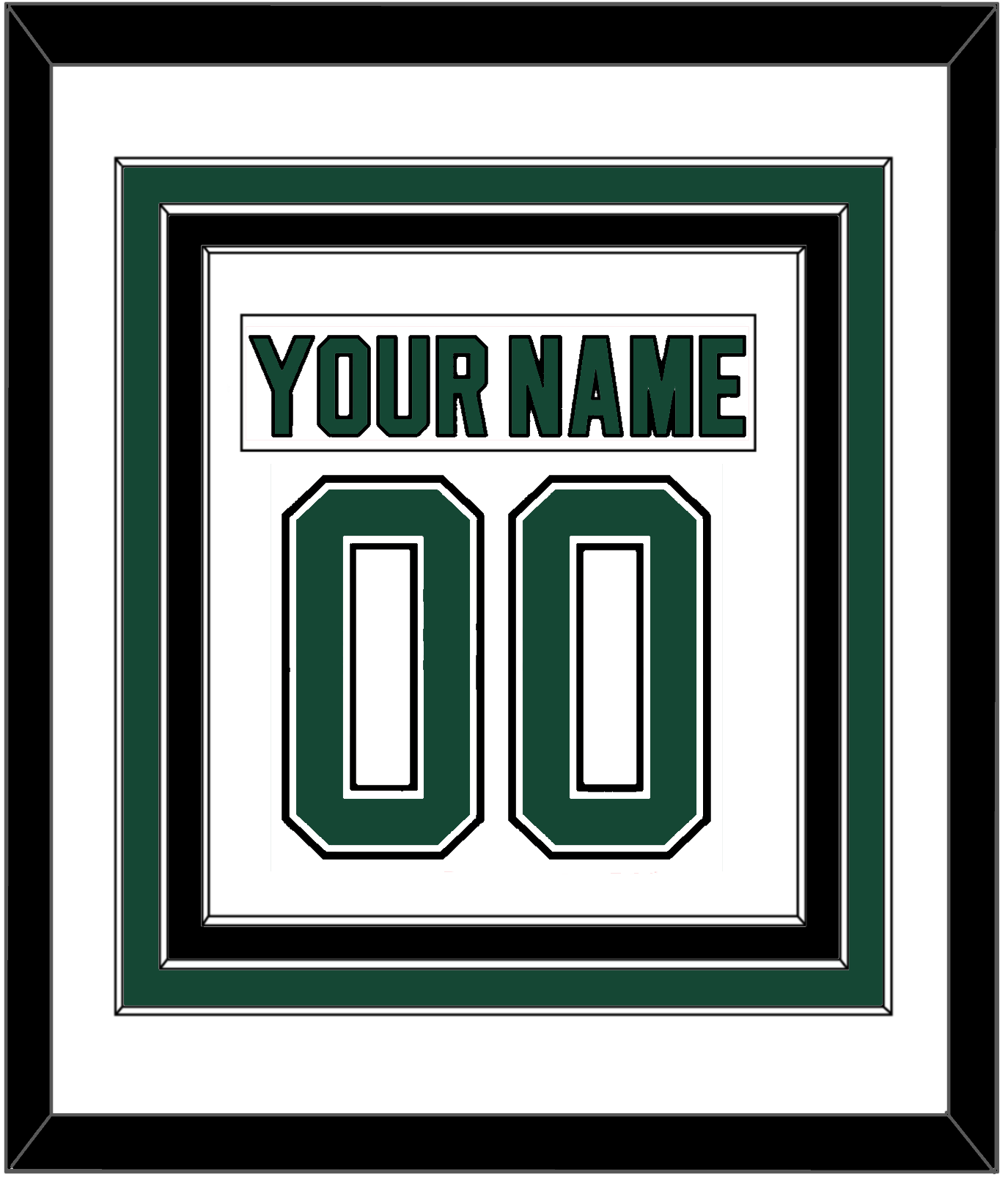 Dallas Nameplate & Number (Back) Combined - Home White (1994-1999) - Premier Tier 1