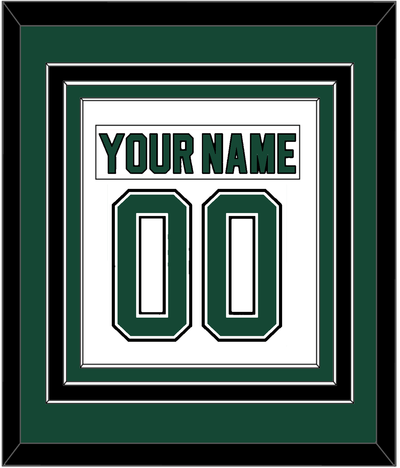 Dallas Nameplate & Number (Back) Combined - Home White (1994-1999) - Premier Tier 2
