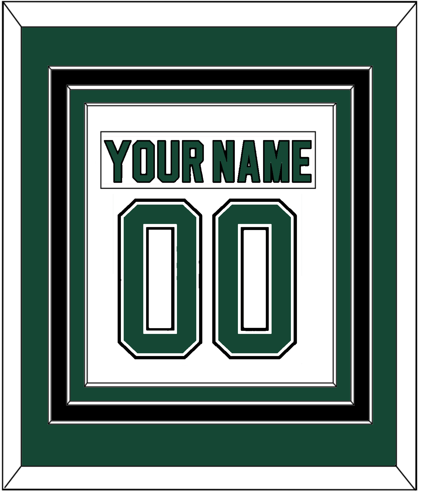 Dallas Nameplate & Number (Back) Combined - Home White (1994-1999) - Premier Tier 2