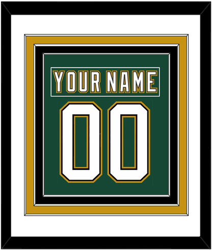 Dallas Nameplate & Number (Back) Combined - Alternate Green (1997-1999) - Premier Tier 1