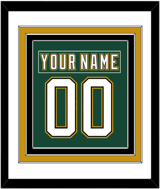 Dallas Nameplate & Number (Back) Combined - Alternate Green (1997-1999) - Premier Tier 1