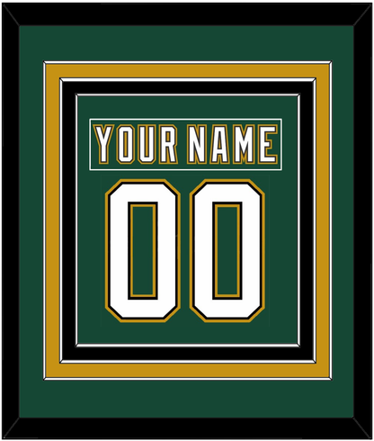Dallas Nameplate & Number (Back) Combined - Alternate Green (1997-1999) - Premier Tier 2