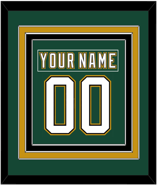 Dallas Nameplate & Number (Back) Combined - Alternate Green (1997-1999) - Premier Tier 2