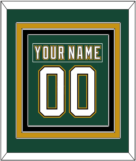 Dallas Nameplate & Number (Back) Combined - Alternate Green (1997-1999) - Premier Tier 2